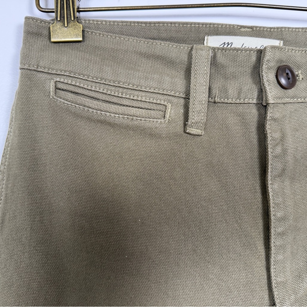 Madewell Emmett Wide-Leg Crop Pants Olive Green size 25 - Picture 9 of 13